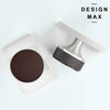 Nimbus Smoke Bronze Knob with Silver Rectangular Plate Interior Door Set - Door Knob