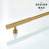 Striped Satin Brass Solid Brass Appliance Pull