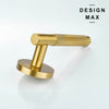 Satin Brass Knurled Interior Door Set - Lever Door Handle