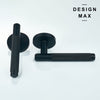 Matte Black Knurled Interior Door Set - Lever Door Handle