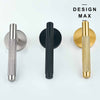 Satin Brass Knurled Interior Door Set - Lever Door Handle