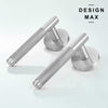 Satin Silver Knurled Interior Door Set - Lever Door Handle