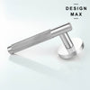 Satin Silver Knurled Interior Door Set - Lever Door Handle