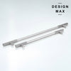 Jerico Satin Silver Solid Brass Appliance Pull