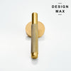 Satin Brass Knurled Interior Door Set - Lever Door Handle