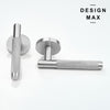 Satin Silver Knurled Interior Door Set - Lever Door Handle