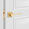 Vanguard Solid Brass Passage Interior Door Set - Lever Handles