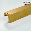 Duro Aged Brass Finger Cabinet Pull