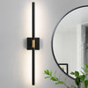 Black and Gold Dimmable LED Vanity Light 24" and 30"