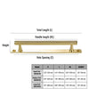 Brisa Polished Brass Cabinet Pull with Backplate