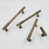 Functional brass cabinet knobs with a comfortable grip, perfect for everyday use.
