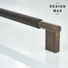 Unique brass appliance pulls with a geometric design, adding a touch of personality to your space
