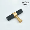 Elegant brass cabinet knob 