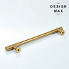 Classic brass cabinet pull with a brushed finish, offering both elegance and durability
