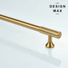 Classic brass pull handle, suitable for high-traffic kitchen cabinetry
