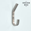 Polished brass wall hook, providing a subtle elegance to your entryway
