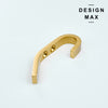 Elegant brass mudroom wall hook with a polished finish, adding timeless charm to your entryway
