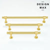 Brisa Gold Knurled Knob and Pull for Kitchen Cabinets