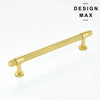 Brisa Gold Knurled Drawer Knob and Cabinet Pull
