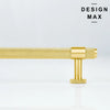 Gold Knurled Cabinet Hardware Knob and Pull