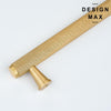 Matte brass cabinet pull perfect for modern kitchens

