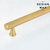 Brass cabinet handle with knurled texture for luxury look

