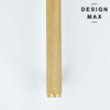 Minimalist matte brass cabinet handle with texture

