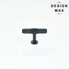 Contemporary Brisa Matte Black T Knob – Drawer Hardware