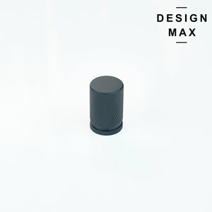 Brisa Matte Black Cylinder Cabinet Knob for Bathroom Vanity