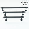 Brisa Matte Black Knurled Cabinet Pull – Modern Drawer Handle
