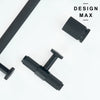 Brisa Matte Black Modern Knurled Knob – Decorative Cabinet Hardware