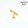 Brisa Matte Brass Furniture T Knob