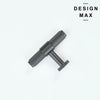 Brisa Metallic Gray T Knob – Minimalist Cabinet Handle