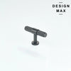 Brisa Metallic Gray Cabinet T Knob – Modern Hardware Design