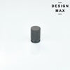Decorative Metallic Gray Brisa Cylinder Knob for Bathroom Vanity