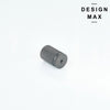 Contemporary Metallic Gray Brisa Cylinder Knob for Kitchen Cabinets