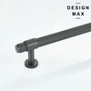 Modern Gray Knurled Brisa Cabinet Knob for Furniture Hardware