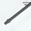 Sleek Brisa Metallic Gray Knob with Knurled Detailing