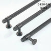 Brisa Metallic Gray Knurled Drawer Pull – Luxury Furniture Handle