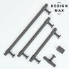 Brisa Metallic Gray Knurled Cabinet Pull – Modern Handle Style