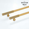 Versatile brass appliance T Knob, suitable for both kitchen and bathroom cabinetry
