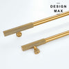  Elegant brass appliance pull with a polished finish, perfect for a touch of luxury
