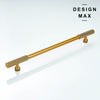 Sleek brass appliance hardware with a minimalist design, enhancing the overall aesthetic of your furniture
