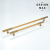  Elegant brass appliance pull with a polished finish, perfect for a touch of luxury
