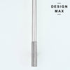 Modern brass appliance Pull with a brushed nickel finish, creating a sleek and contemporary look

