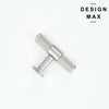 Decorative Brisa Satin Silver Cabinet T Knob
