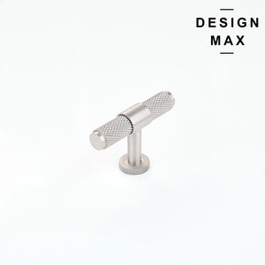 Minimalist Brisa Satin Silver Cabinet T Knob_7