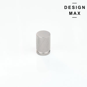 Contemporary Satin Silver Cylinder Knob