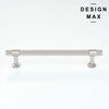 Brisa Satin Silver Knurled Furniture Knob and Cabinet Pull