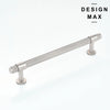 Decorative Satin Silver Knurled Knob and Pull for Cabinets